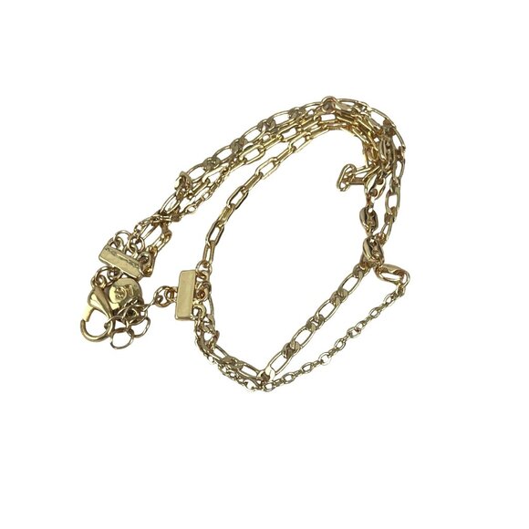 Liz Claiborne Elegant Gold-Tone Multi Strand Chain Bracelet With Lobster Clasp E - Picture 7 of 7